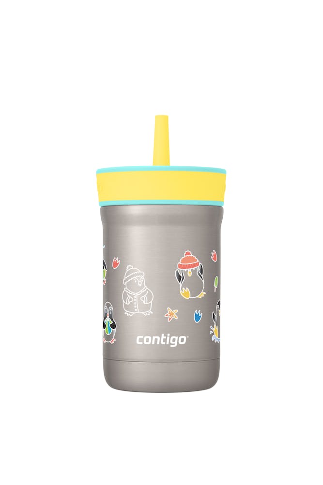 Kids Leighton Spill-Proof Stainless Steel Tumbler with Straw, 12oz L9