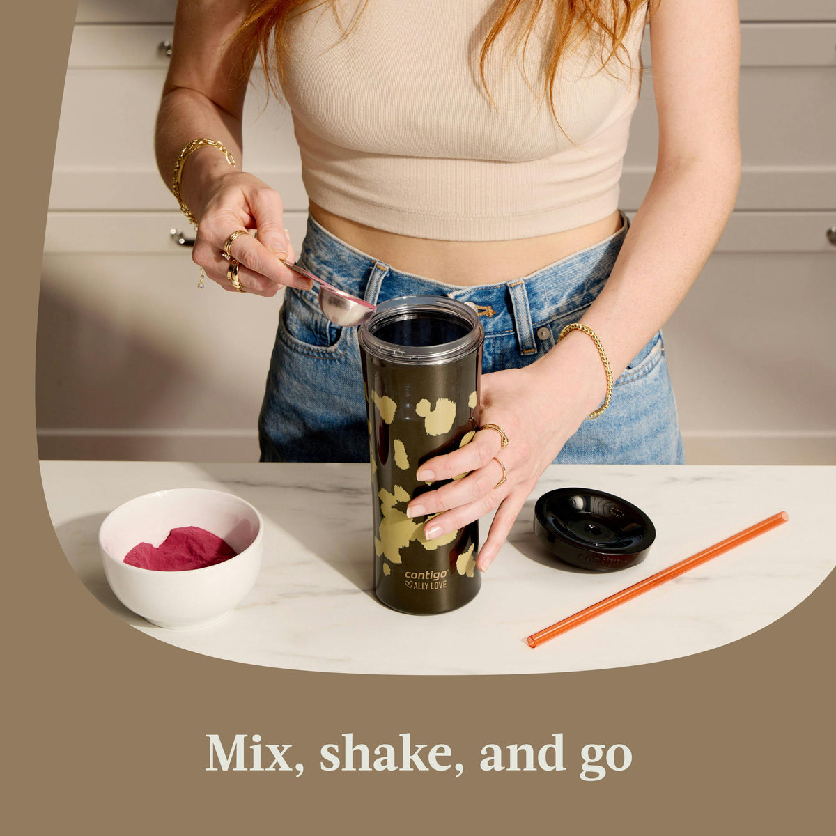 Contigo® x Ally Love Streeterville AUTOCLOSE® Shake & Go® Tumbler, 20oz