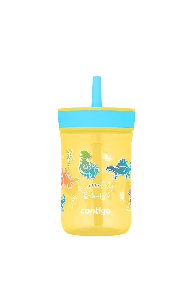 Kids’ Leighton Straw Tumbler with Spill-Proof Leak-Proof Lid, 14oz V9