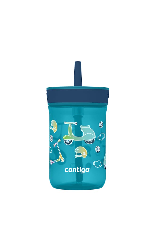 Kids’ Leighton Straw Tumbler with Spill-Proof Leak-Proof Lid, 14oz V9