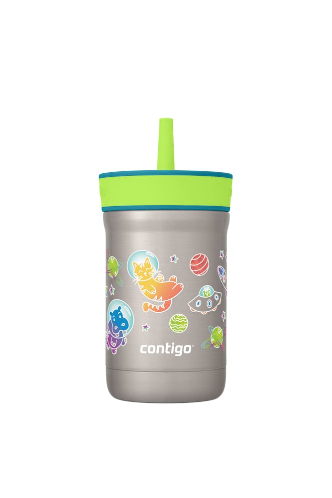 Kids Leighton Spill-Proof Stainless Steel Tumbler with Straw, 12oz L9