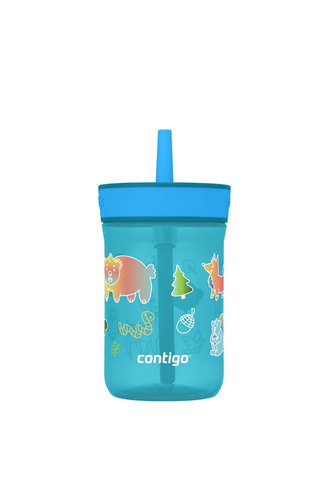 Kids’ Leighton Straw Tumbler with Spill-Proof Leak-Proof Lid, 14oz V9