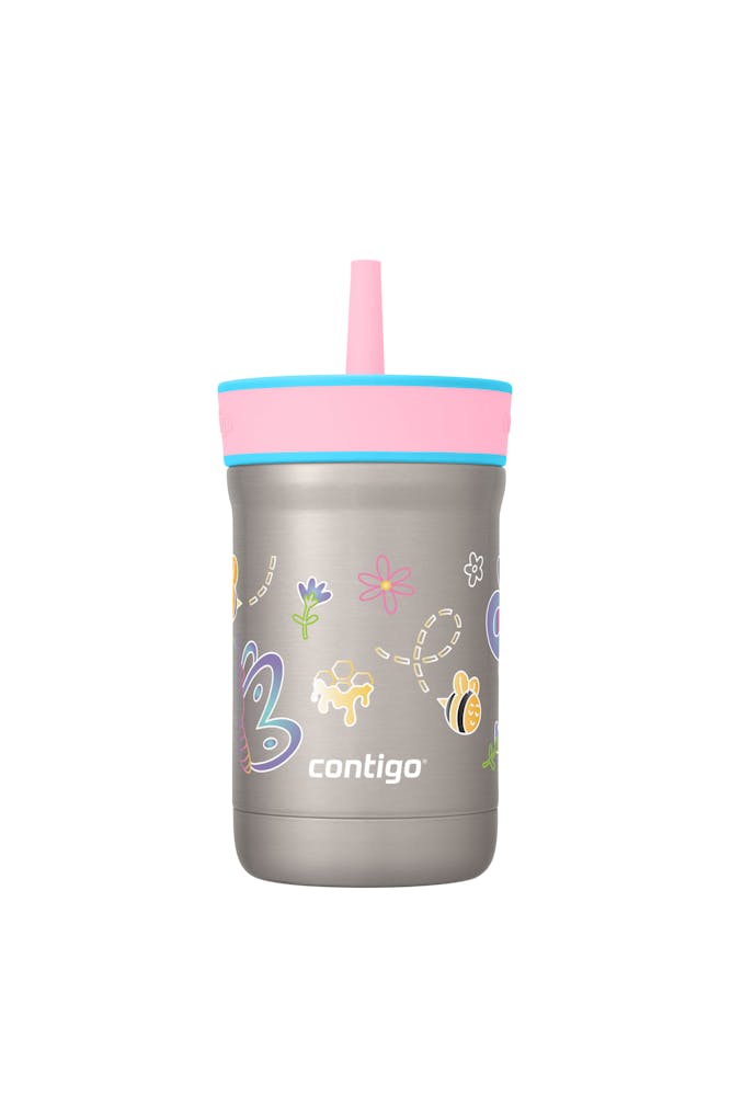 Kids Leighton Spill-Proof Stainless Steel Tumbler with Straw, 12oz L9