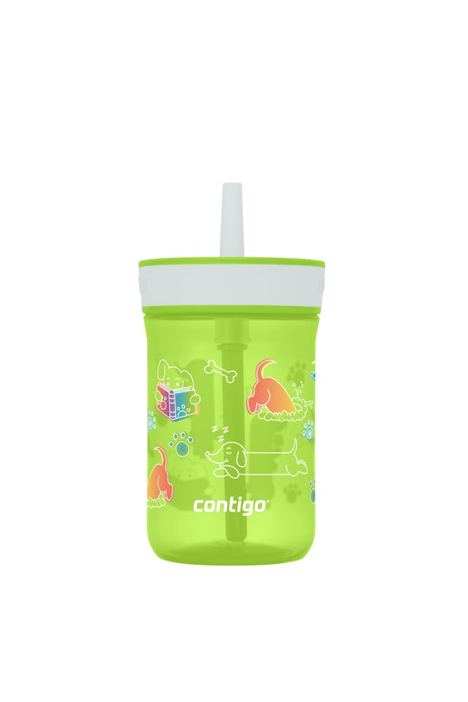 Kids’ Leighton Straw Tumbler with Spill-Proof Leak-Proof Lid, 14oz V9